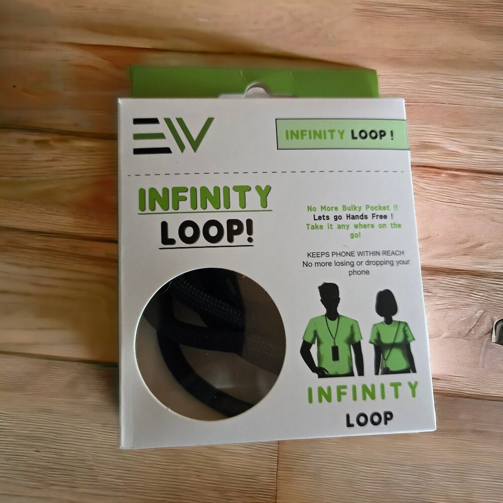 NIB INFINITY LOOP Phone Holder Lanyard Phone Accessory by Electronic World